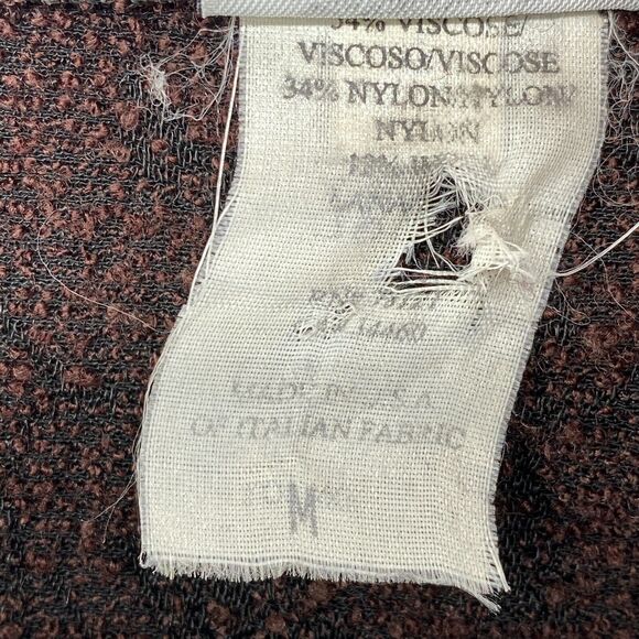 EILEEN FISHER Top M Viscose Blend Textured Crewneck Long Sleeve Brown USA VTG - Picture 10 of 13